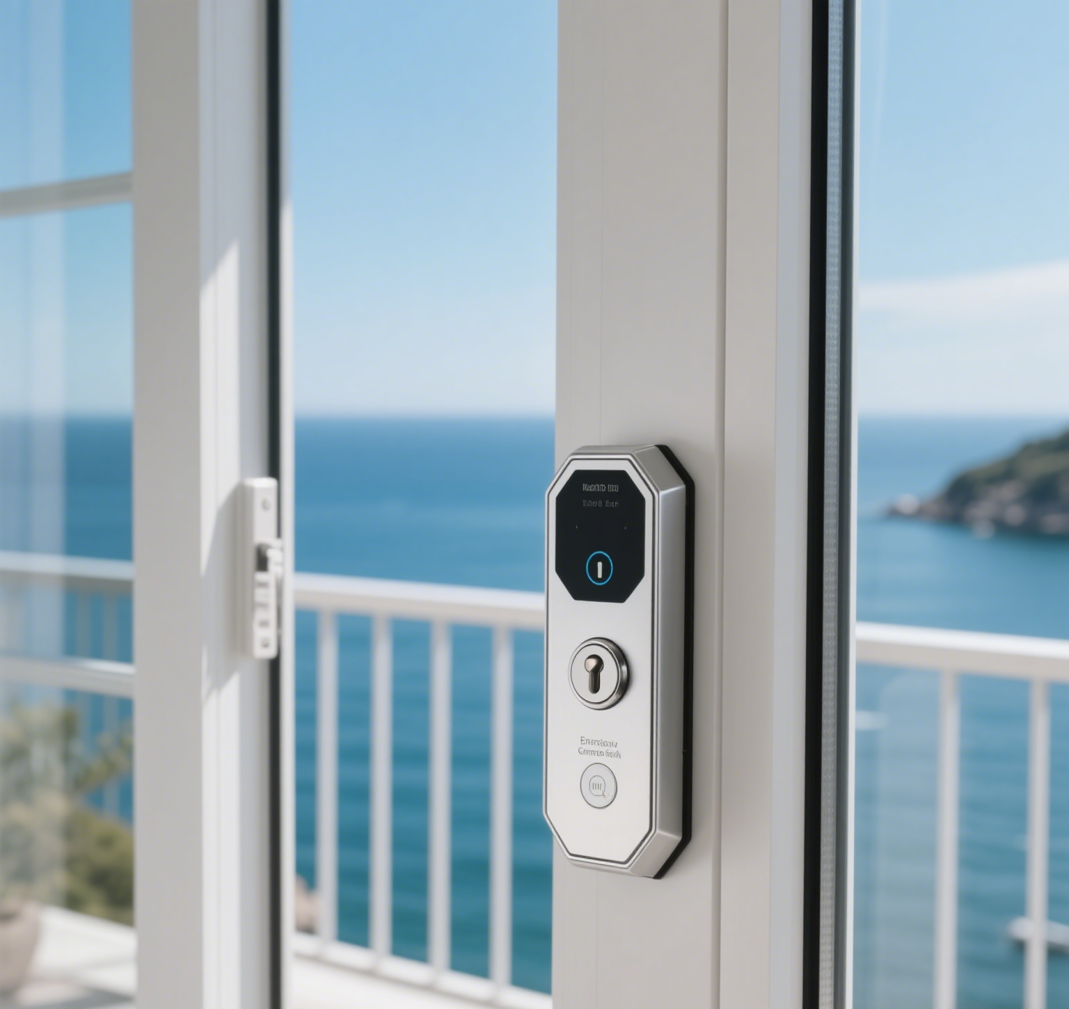 Digital door lock by the sea Digital door lock by the sea
