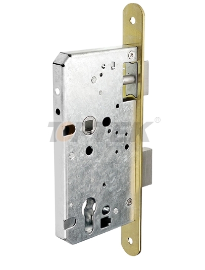 Metallic door lock mechanism