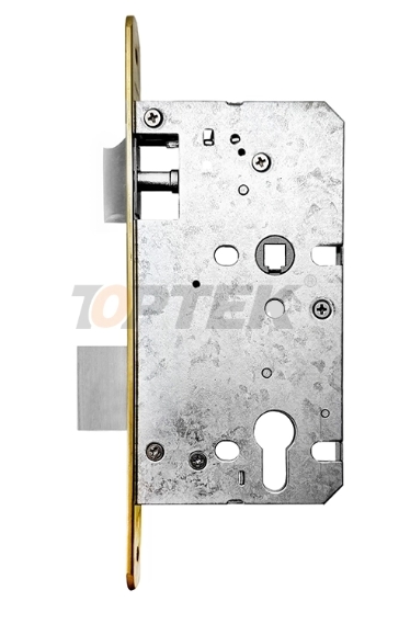 Metallic door lock mechanism