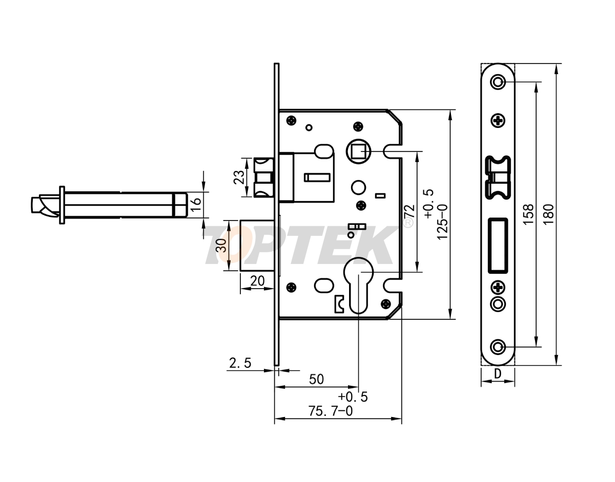 combination door lock