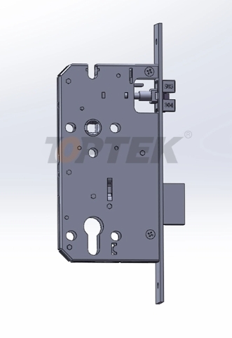 Metallic door lock mechanism