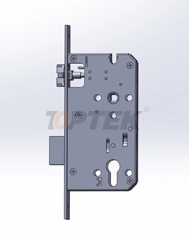 Metallic door lock mechanism