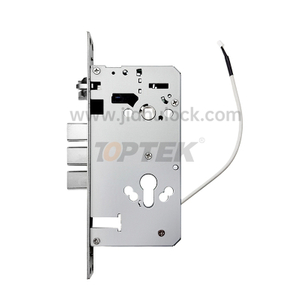Motorized mortise lick with a battery