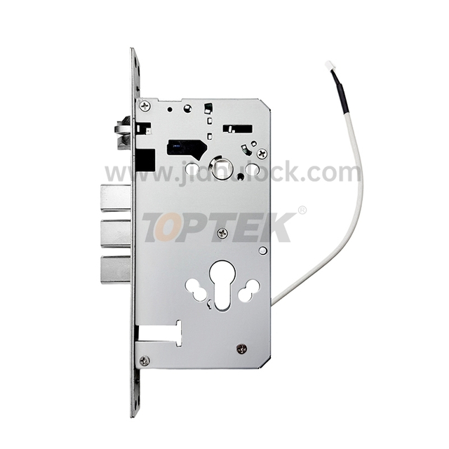 Motorized mortise lick with a battery