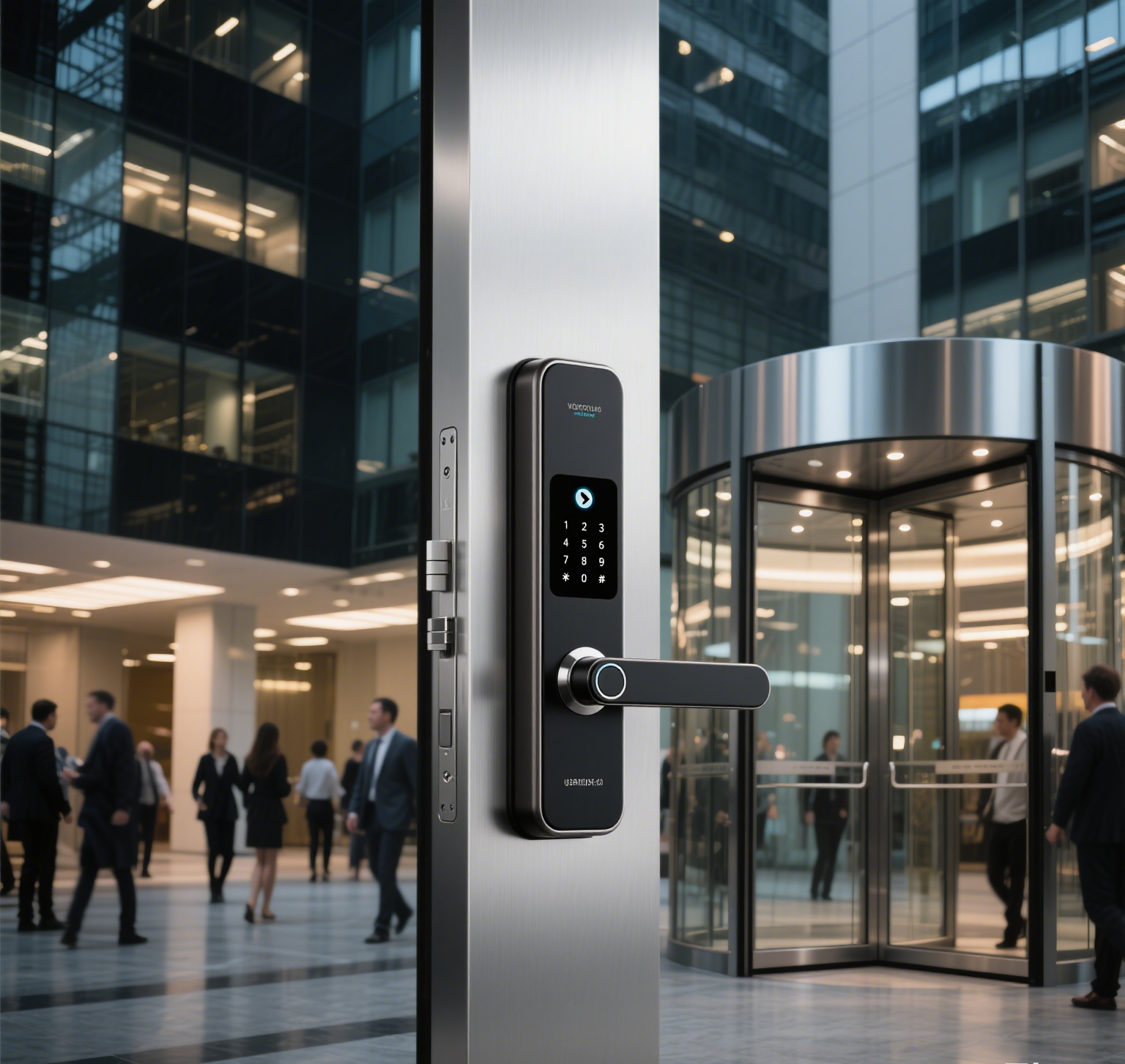 Digital door lock with keypad