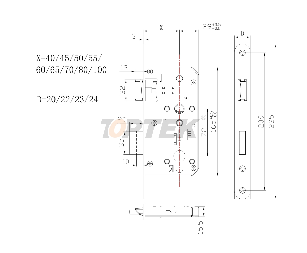 combination door lock